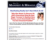 Tablet Screenshot of manifestmiracle.com